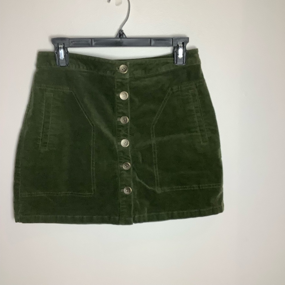 Forever 21 Olive Green Mini Skirt Medium
